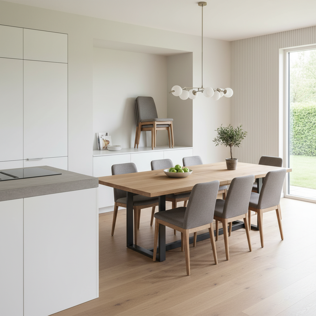 extendable dining table UK lifestyle photo in {