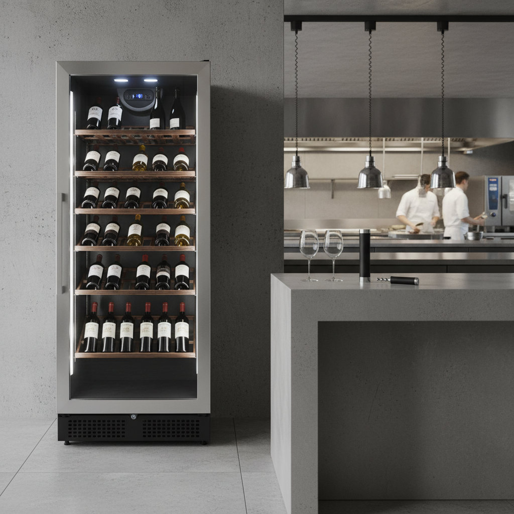 buy single glass door merchandiser lifestyle photo