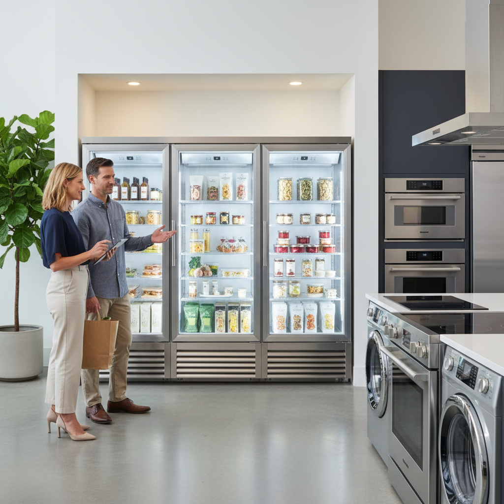 shop commercial refrigerators lifestyle photo in {