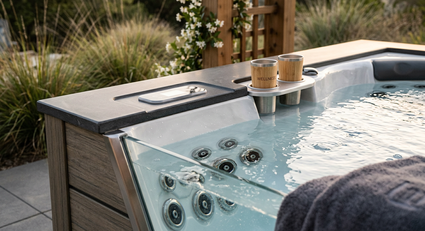 best 2 person hot tub detail view close-up