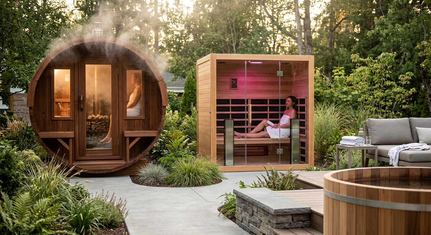 infrared vs traditional sauna lifestyle photo