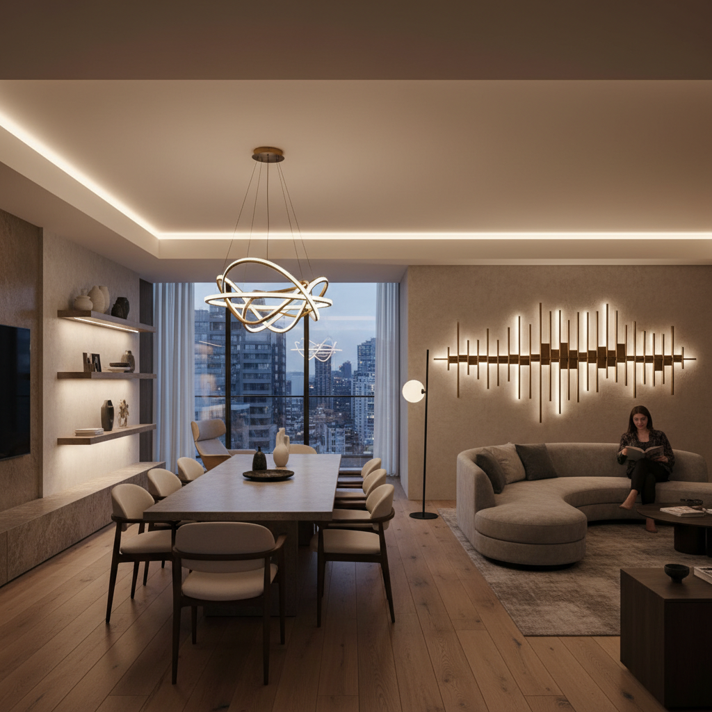 bespoke lighting solutions lifestyle photo