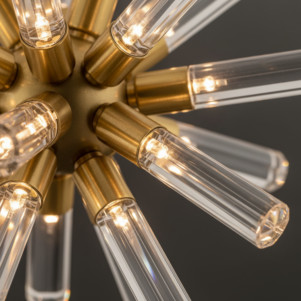 high-end lighting fixtures detail view close-up