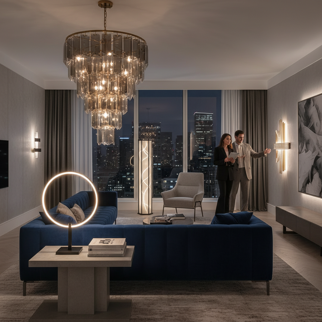 high-end lighting for sale lifestyle photo
