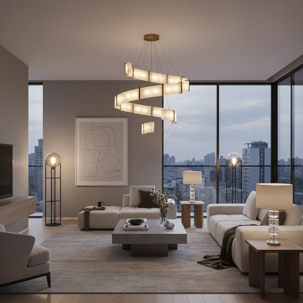 luxury designer lighting lifestyle photo
