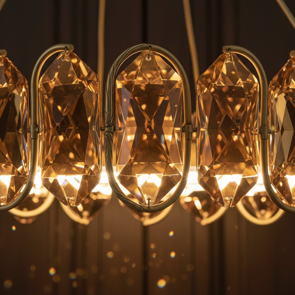 luxury designer lighting detail view close-up