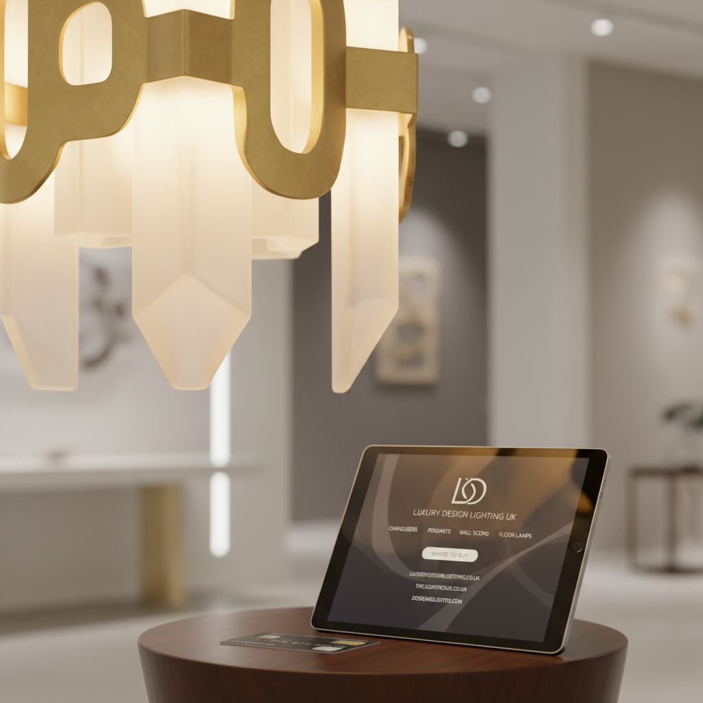 where to buy Luxury Designer Lightining products online UK detail view close-up