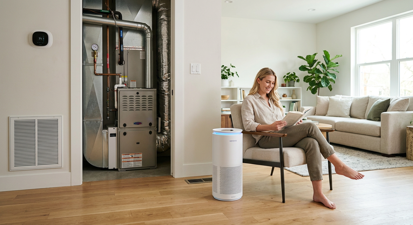 Aerava smart air purifier lifestyle photo