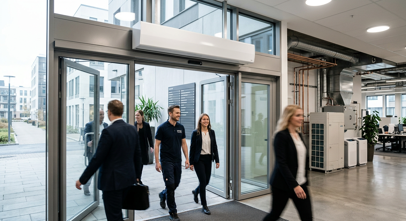 Frico Sweden air curtain lifestyle photo