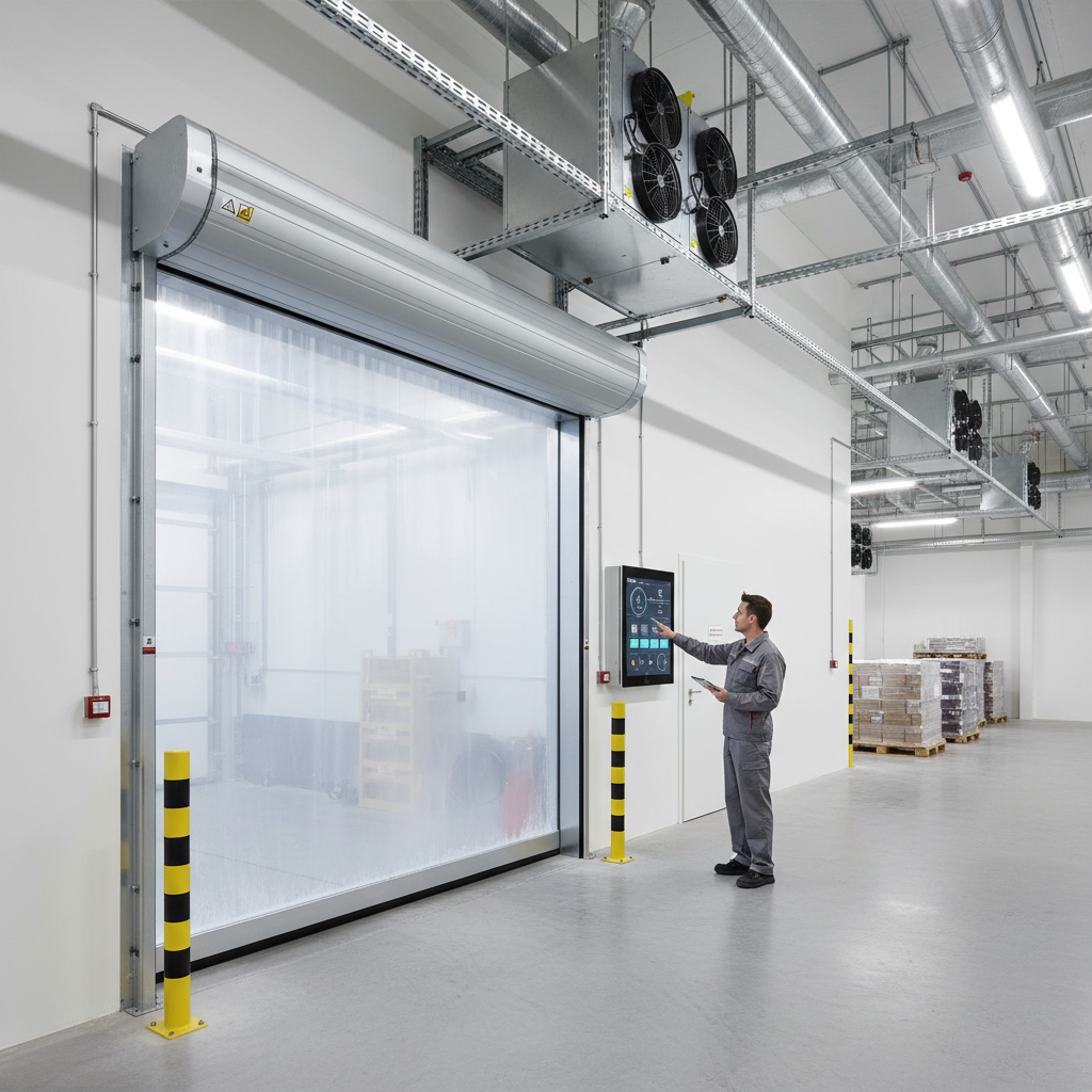 cold store air barrier door lifestyle photo