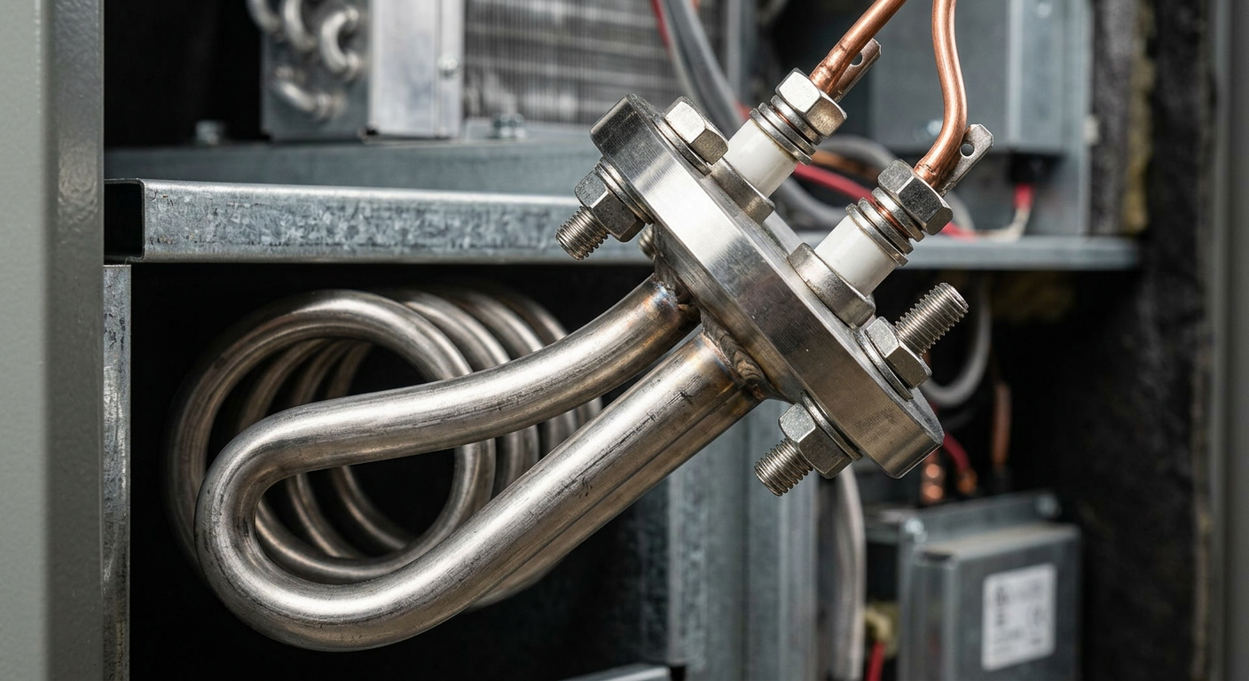stainless steel heating elements heater detail view close-up
