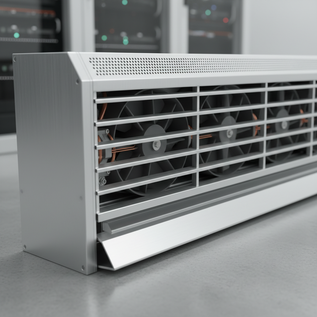 unheated air curtain 1200mm detail view close-up