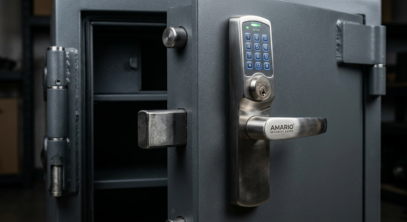 Amario security safes detail view close-up