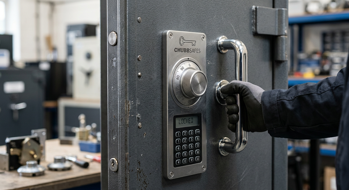 CHUBBSAFES security safes detail view close-up