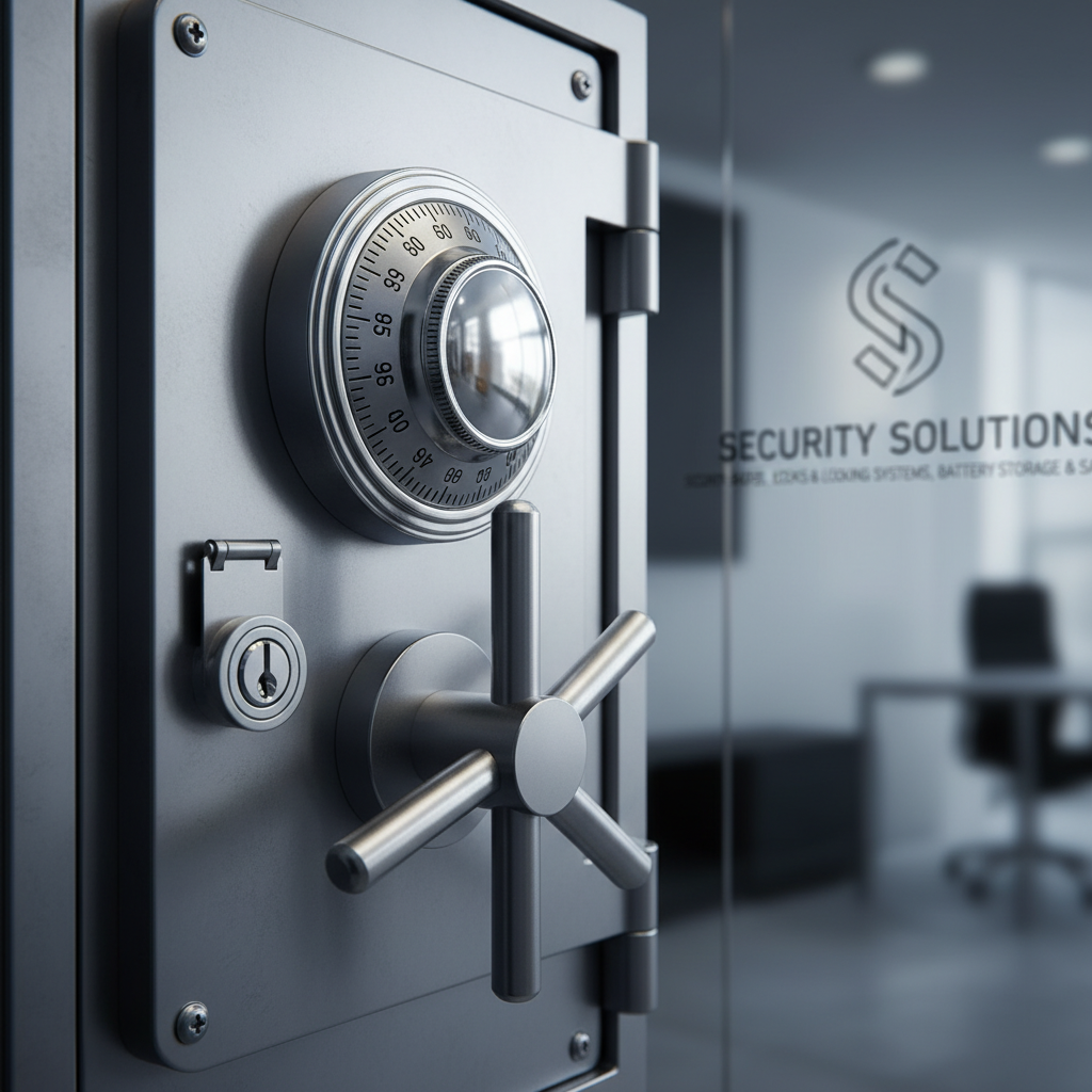 buy security safes London detail view close-up