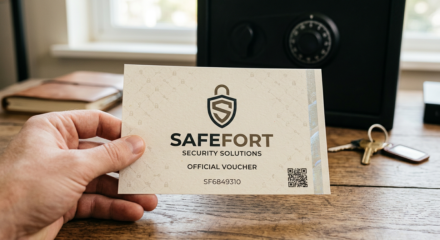 safefort voucher detail view close-up