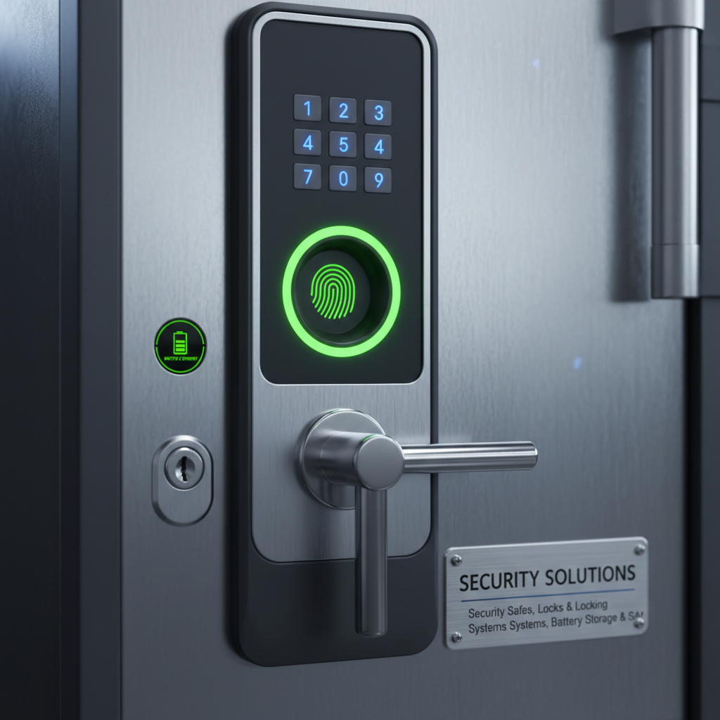 security safes UK detail view close-up