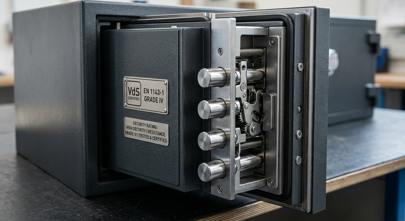 what is a security safe grade detail view close-up
