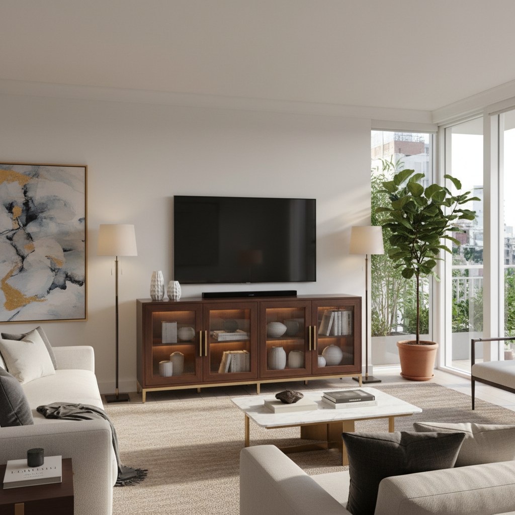 media unit 2 cabinets lifestyle photo