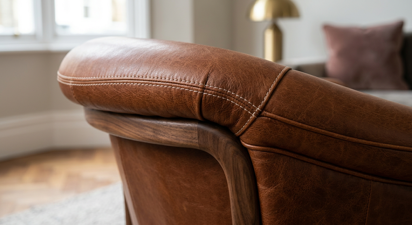 designer armchairs UK detail view close-up