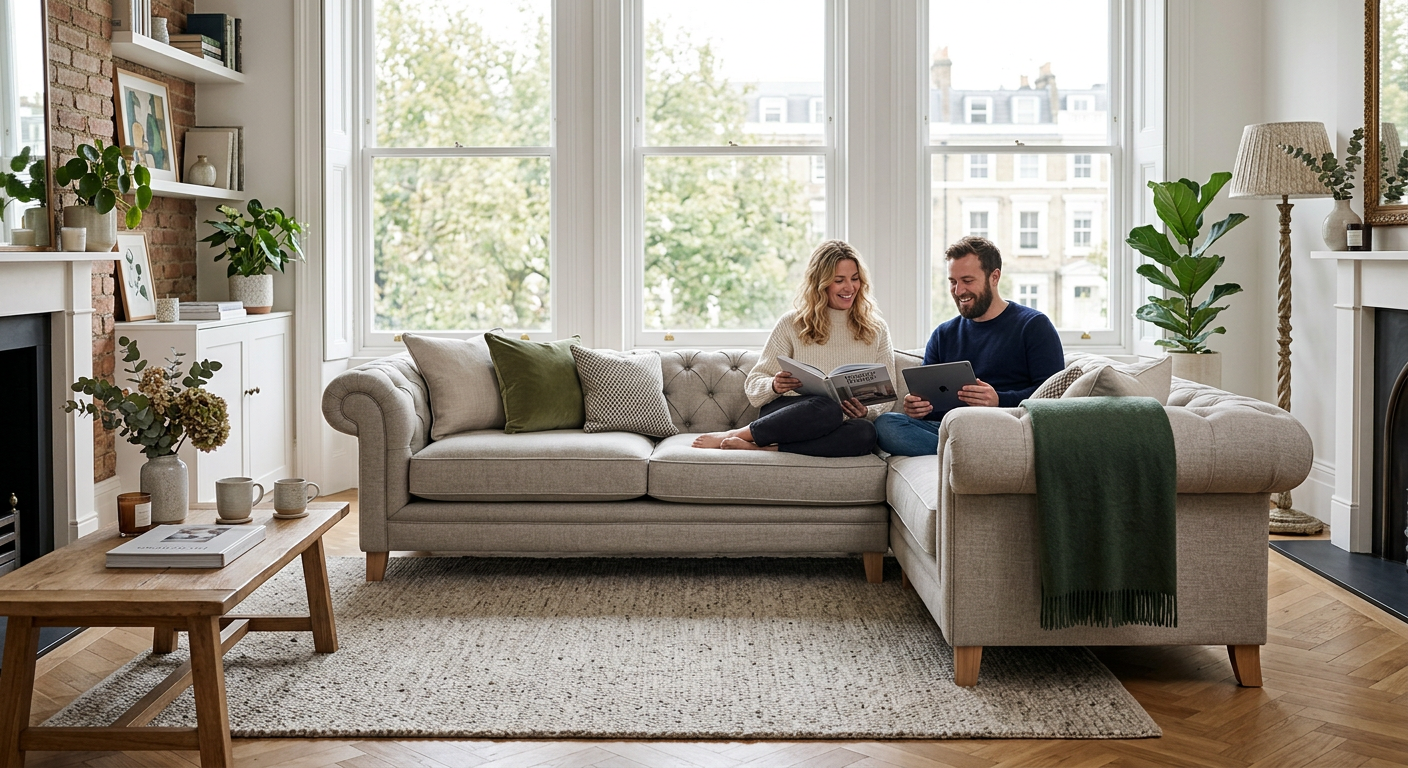 luxury sofas UK lifestyle photo